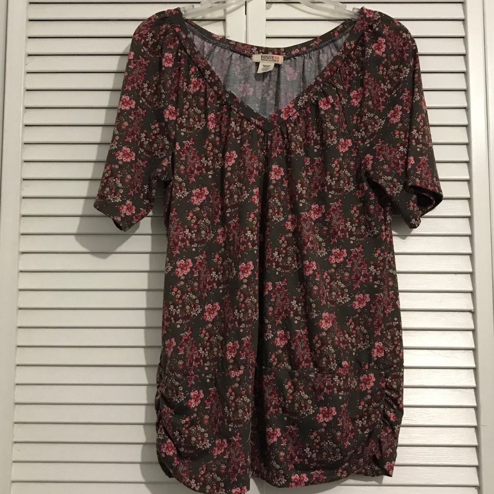 Route 66 V Neck T Shirt Top Juniors Size XL